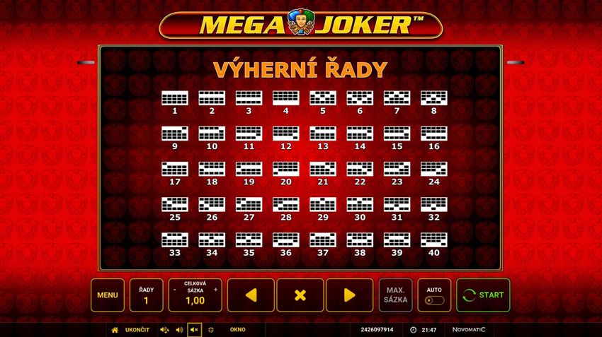 Ocena automatu Mega Joker